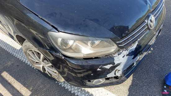 Zderzenie volkswagena z oplem w Sieniawce