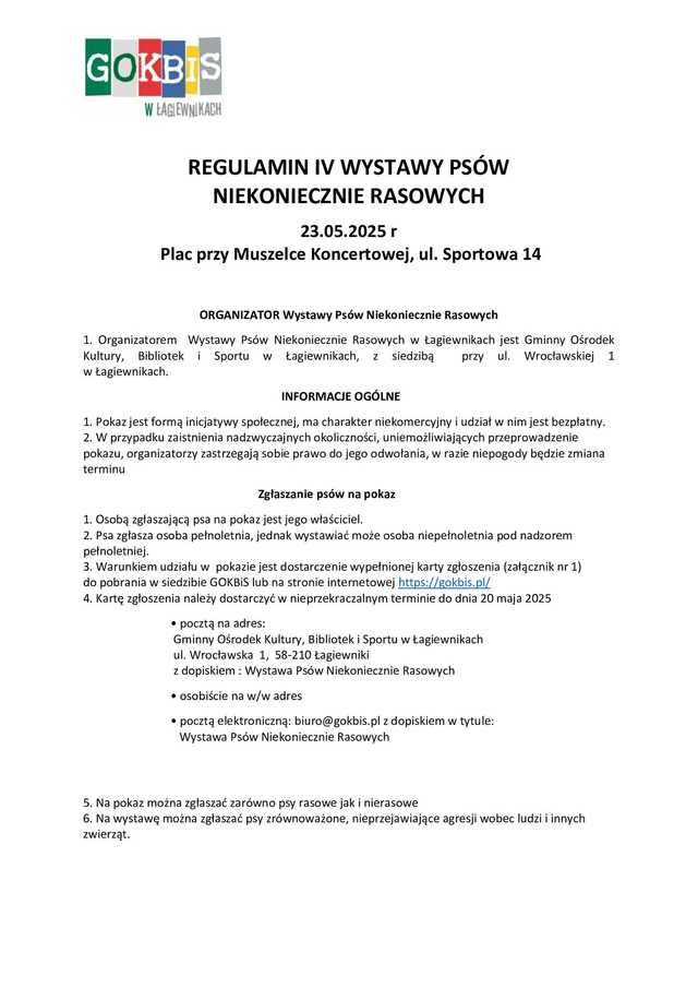 Łagiewniki. Zapraszamy na IV Wystawę Psów Niekoniecznie Rasowych