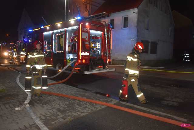 Pożar budynku wielorodzinnego w Dzierżoniowie