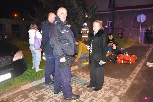 Pożar budynku wielorodzinnego w Dzierżoniowie