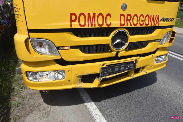 Zderzenie trzech pojazdów w Piławie Dolnej