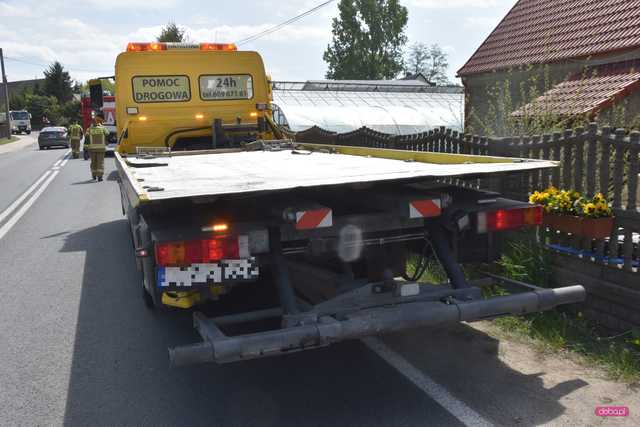 Zderzenie trzech pojazdów w Piławie Dolnej