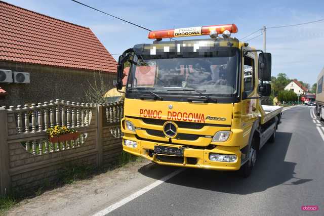 Zderzenie trzech pojazdów w Piławie Dolnej