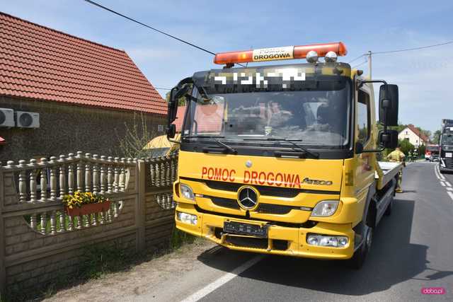 Zderzenie trzech pojazdów w Piławie Dolnej
