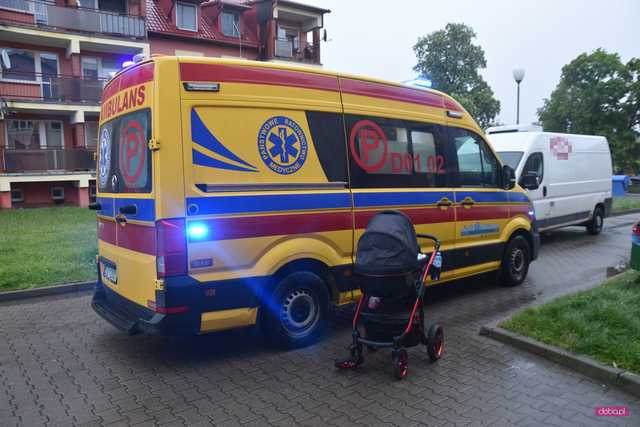 Wypadek na ul. Żeromskiego w Bielawie