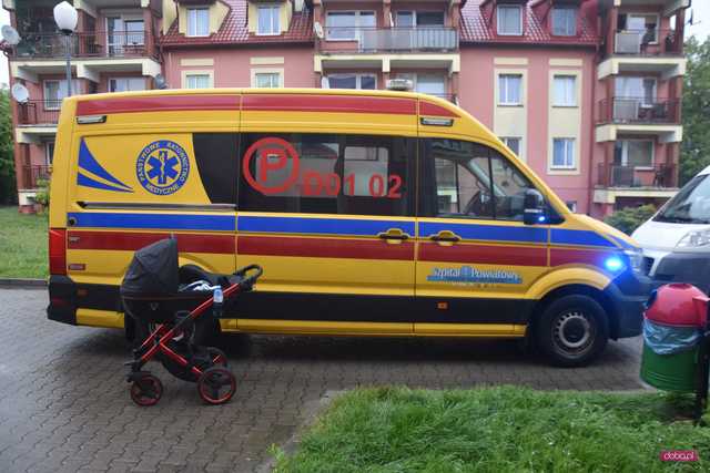 Wypadek na ul. Żeromskiego w Bielawie