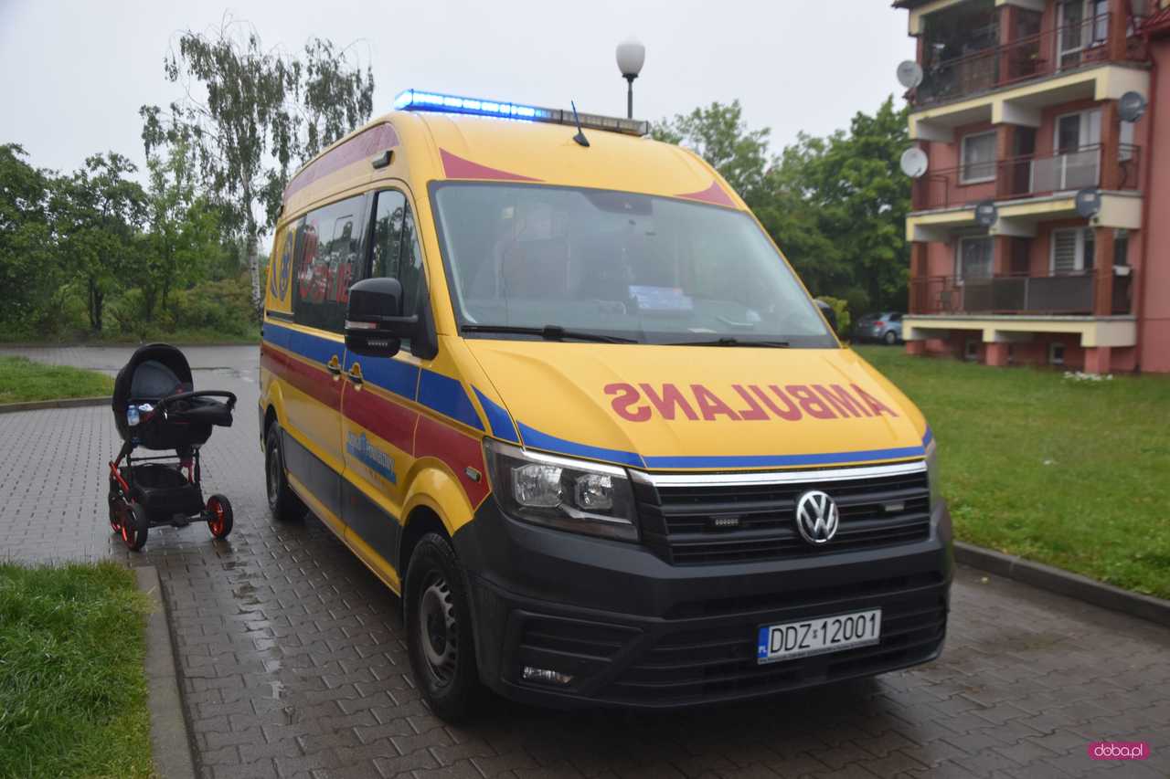 Wypadek na ul. Żeromskiego w Bielawie