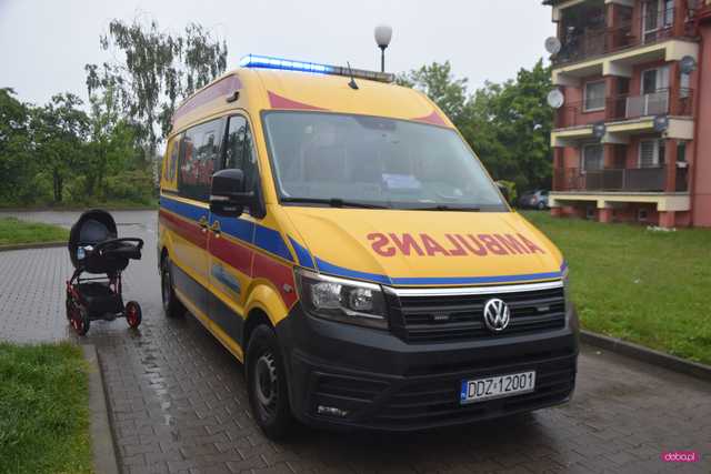 Wypadek na ul. Żeromskiego w Bielawie