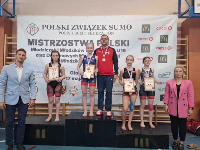 Medalowe zdobycze młodziczek JUNIORA Dzierżoniów w Mistrzostwach Polski w Sumo