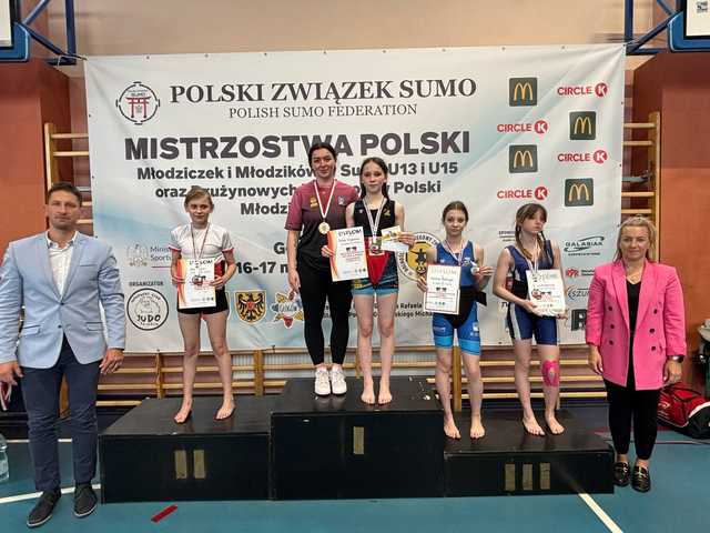 Medalowe zdobycze młodziczek JUNIORA Dzierżoniów w Mistrzostwach Polski w Sumo
