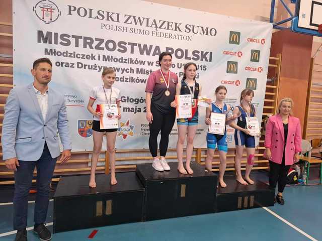 Medalowe zdobycze młodziczek JUNIORA Dzierżoniów w Mistrzostwach Polski w Sumo
