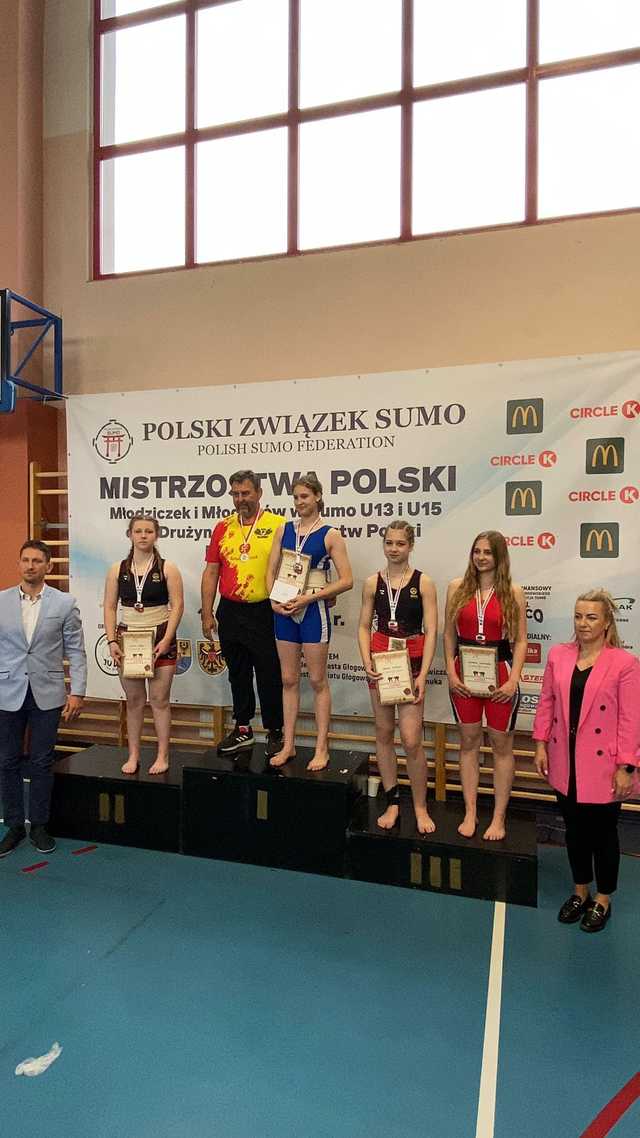 Medalowe zdobycze młodziczek JUNIORA Dzierżoniów w Mistrzostwach Polski w Sumo