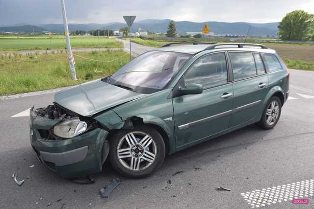 Zderzenie renault i volkswagena