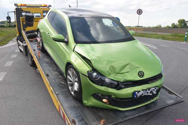Zderzenie renault i volkswagena