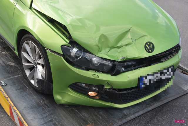 Zderzenie renault i volkswagena