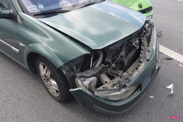 Zderzenie renault i volkswagena