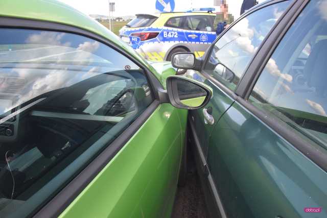 Zderzenie renault i volkswagena