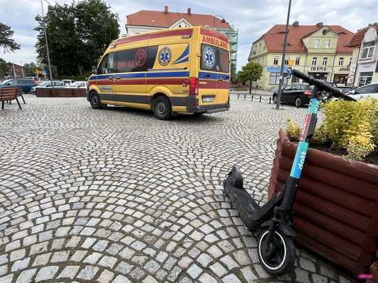 Bielawa. Wypadek podczas jazdy na hulajnodze 