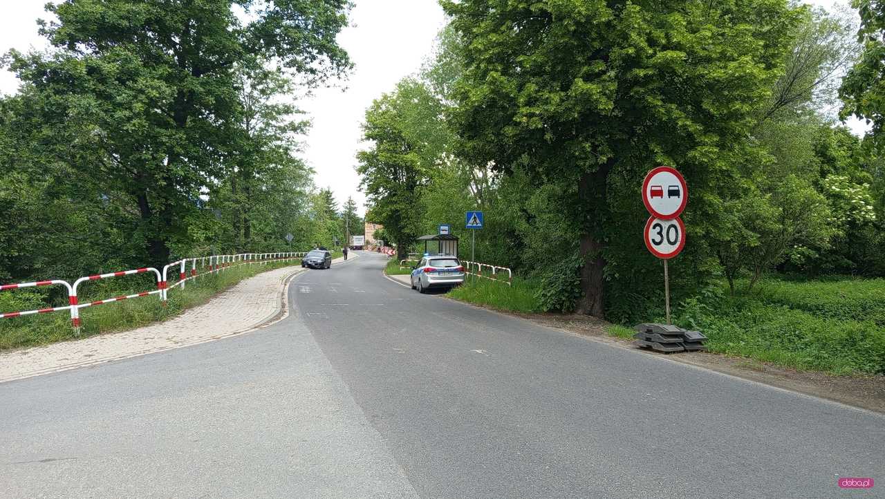Kolizja na Szewskiej w Bielawie