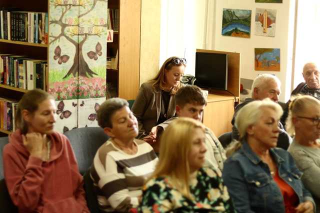 Spotkanie z Michałem Kukułą w bibliotece w Wilkowie Wielkim