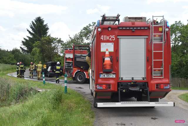 Audi w ogniu. Kierowca uciekł!