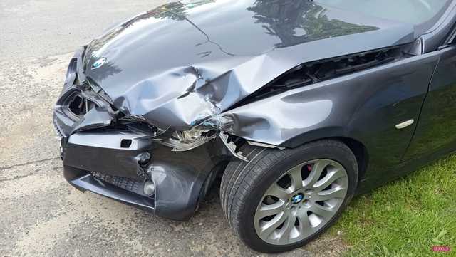 Zderzenie bmw i renault