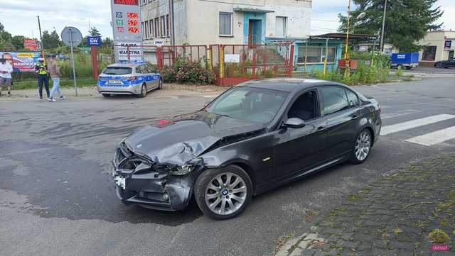 Zderzenie bmw i renault
