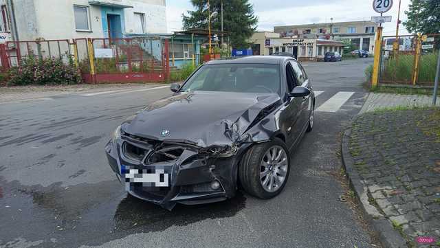 Zderzenie bmw i renault