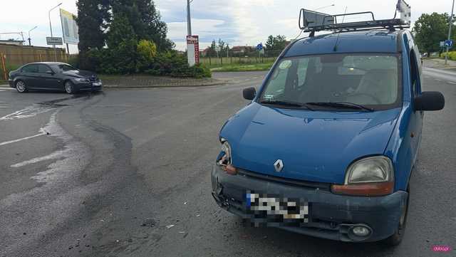 Zderzenie bmw i renault