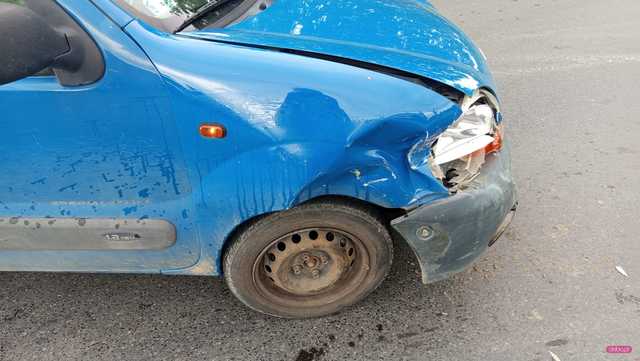 Zderzenie bmw i renault