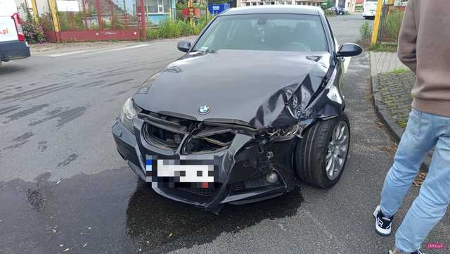 Zderzenie bmw i renault