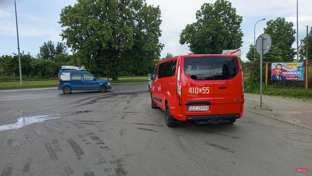 Zderzenie bmw i renault