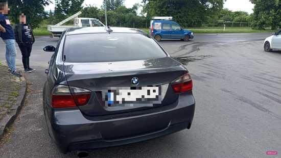 Zderzenie bmw i renault