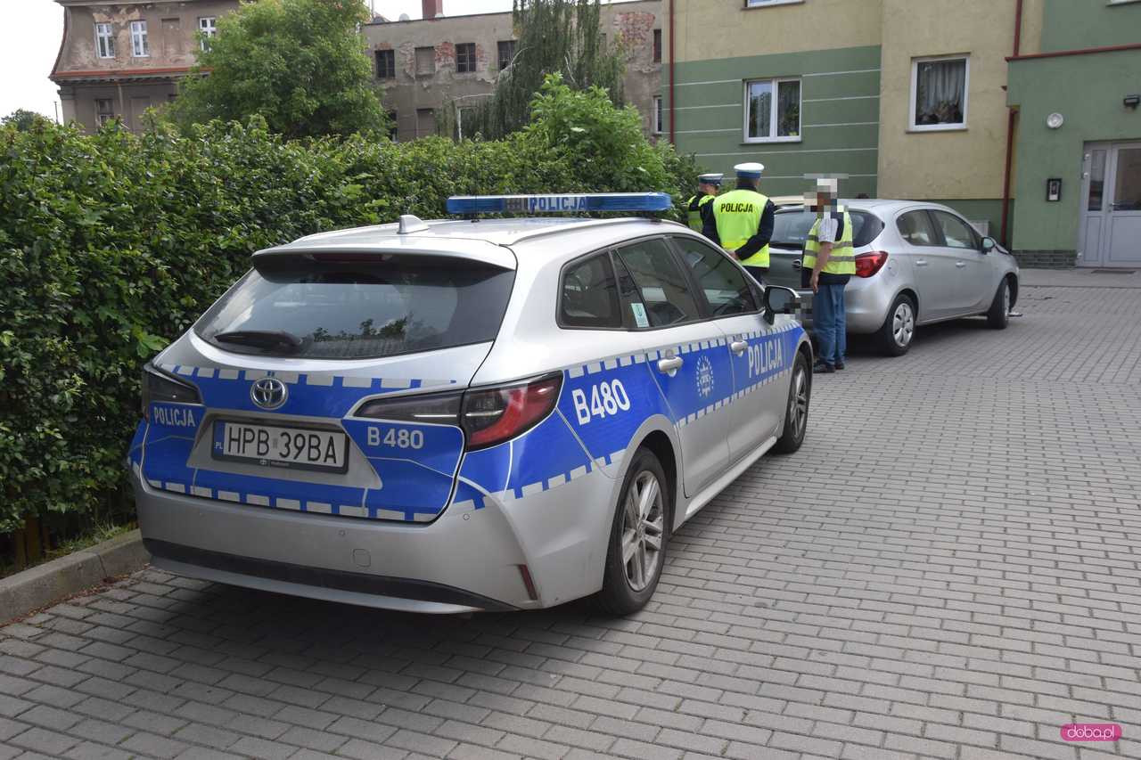 Zderzenie fiata z oplem w Bielawie
