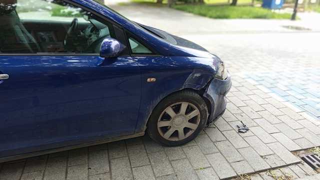 Kolizja na Pocztowej w Dzierżoniowie