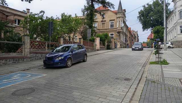 Kolizja na Pocztowej w Dzierżoniowie