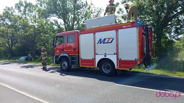 Wjechał do rowu
