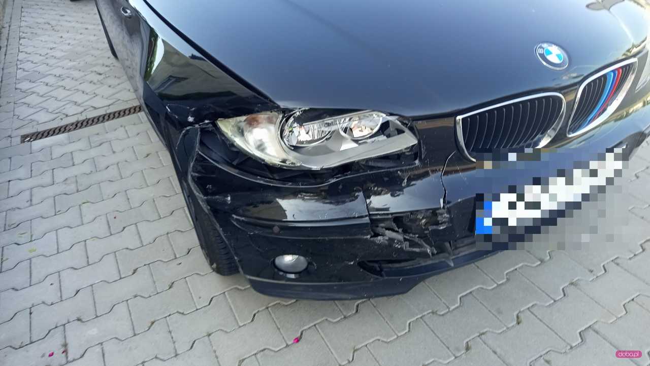 Zderzenie bmw z peugeotem w Łagiewnikach