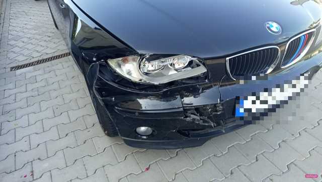 Zderzenie bmw z peugeotem w Łagiewnikach