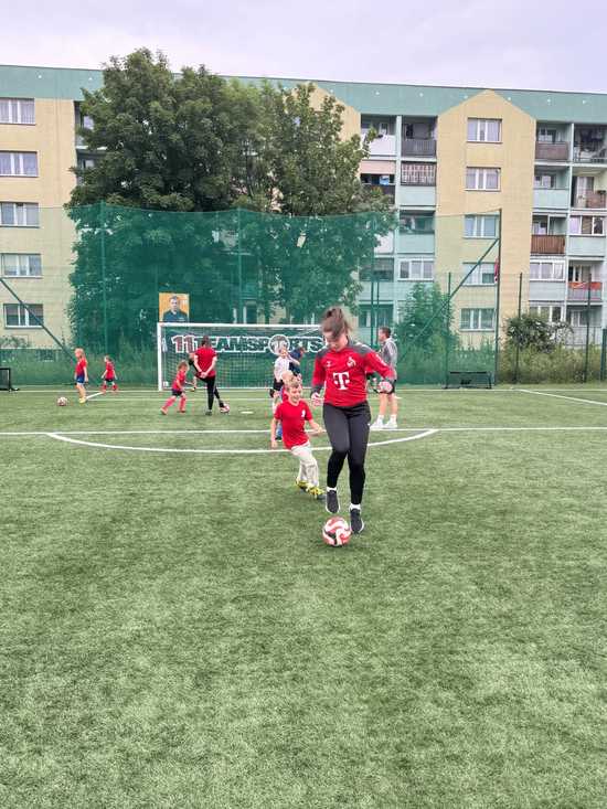 Adriana Achcińska na treningu Siódemki Bielawa