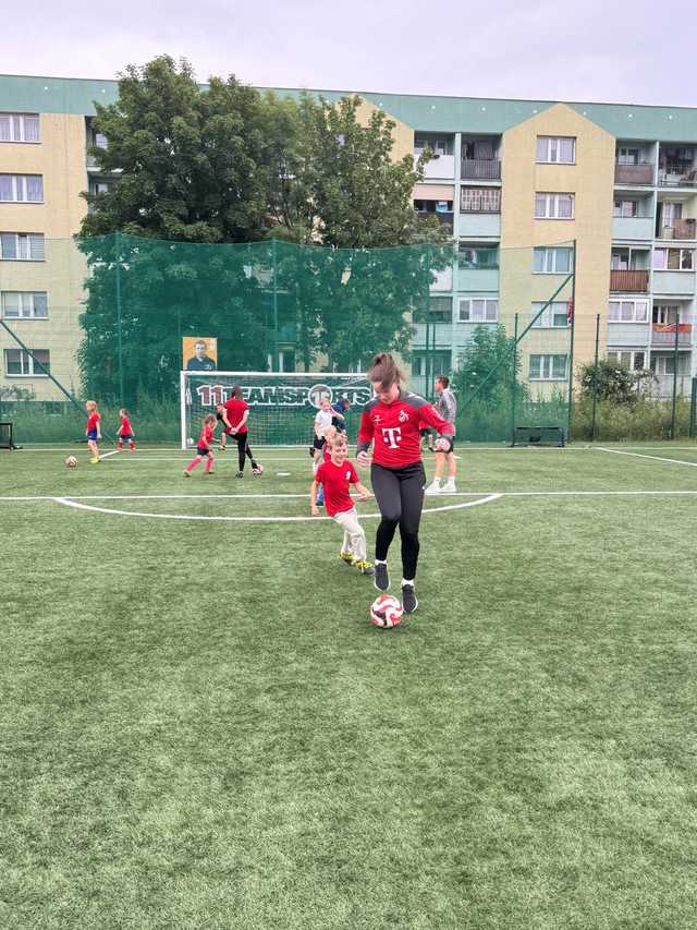 Adriana Achcińska na treningu Siódemki Bielawa