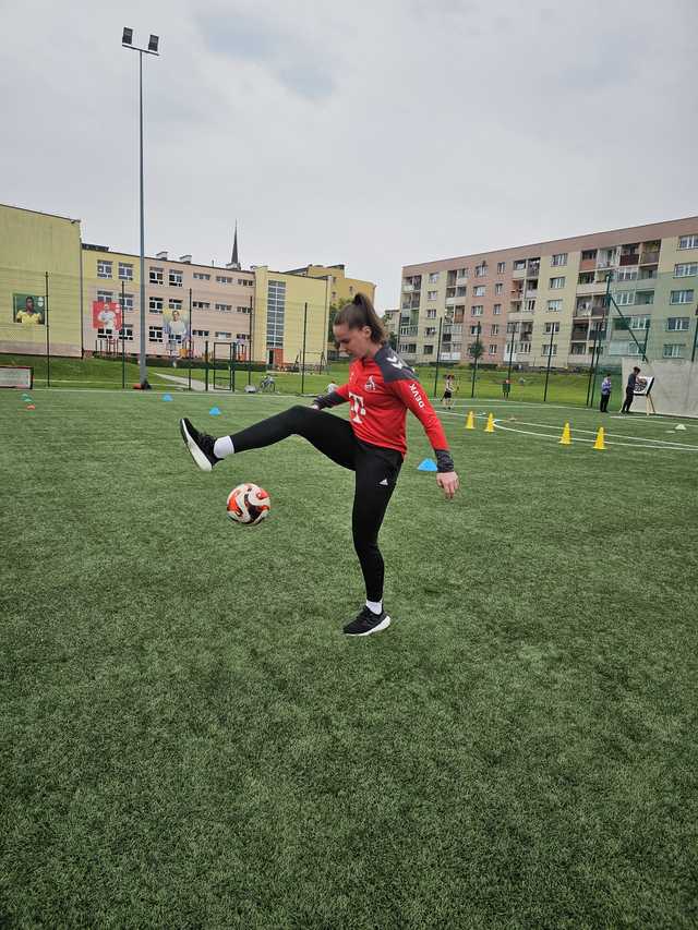 Adriana Achcińska na treningu Siódemki Bielawa