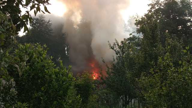 Pożar altanki w Bielawie