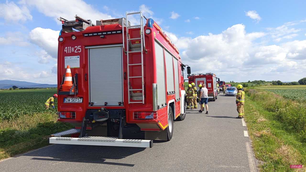 Dachowanie na drodze Ligota Wielka-Ratajno. Jedna osoba nie żyje!