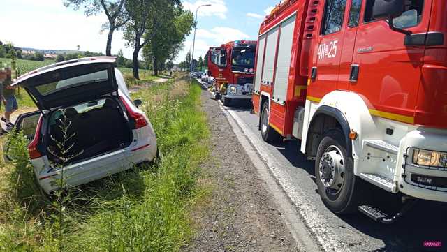 Zderzenie trzech aut w Przerzeczynie Zdrój