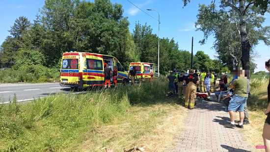Zderzenie trzech aut w Przerzeczynie Zdrój
