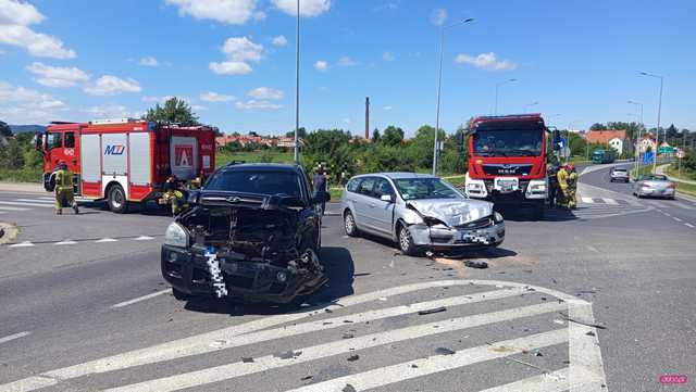 Wypadek na obwodnicy Bielawy