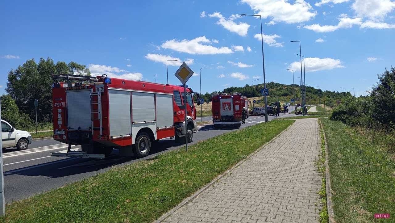 Wypadek na obwodnicy Bielawy