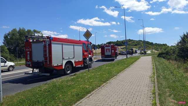 Wypadek na obwodnicy Bielawy