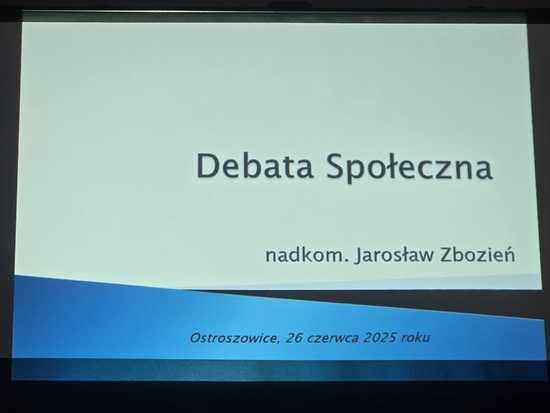 Debata społeczna w Ostroszowicach: wspólnie o bezpieczeństwie na drogach
